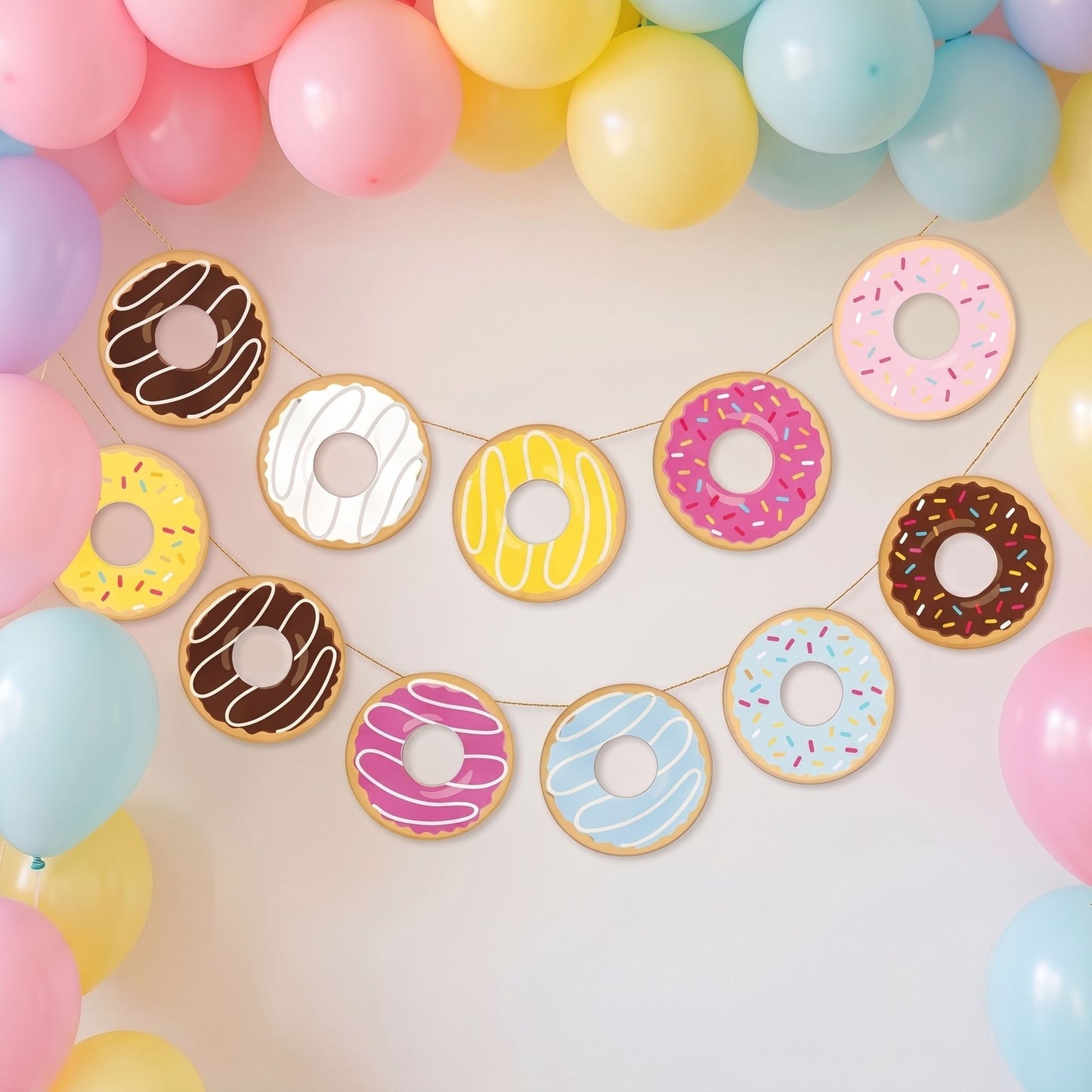 wholesale donut paper garland